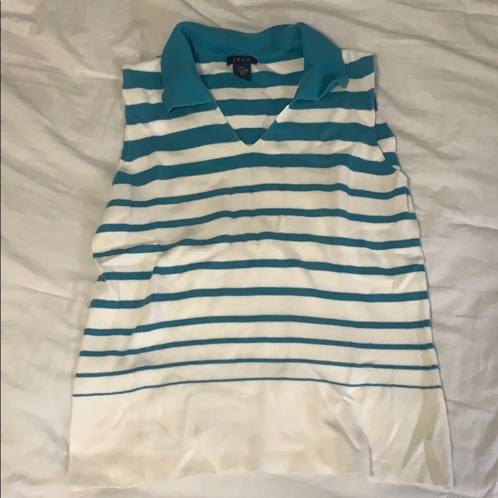 Izod collared tank top